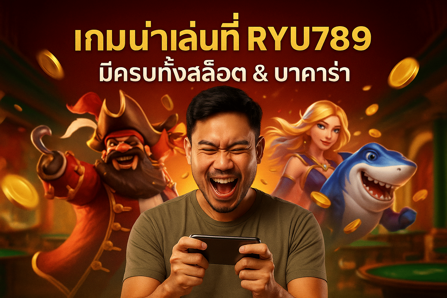 เกมน่าเล่นที่ RYU789 มีครบทั้งสล็อต & บาคาร่า
