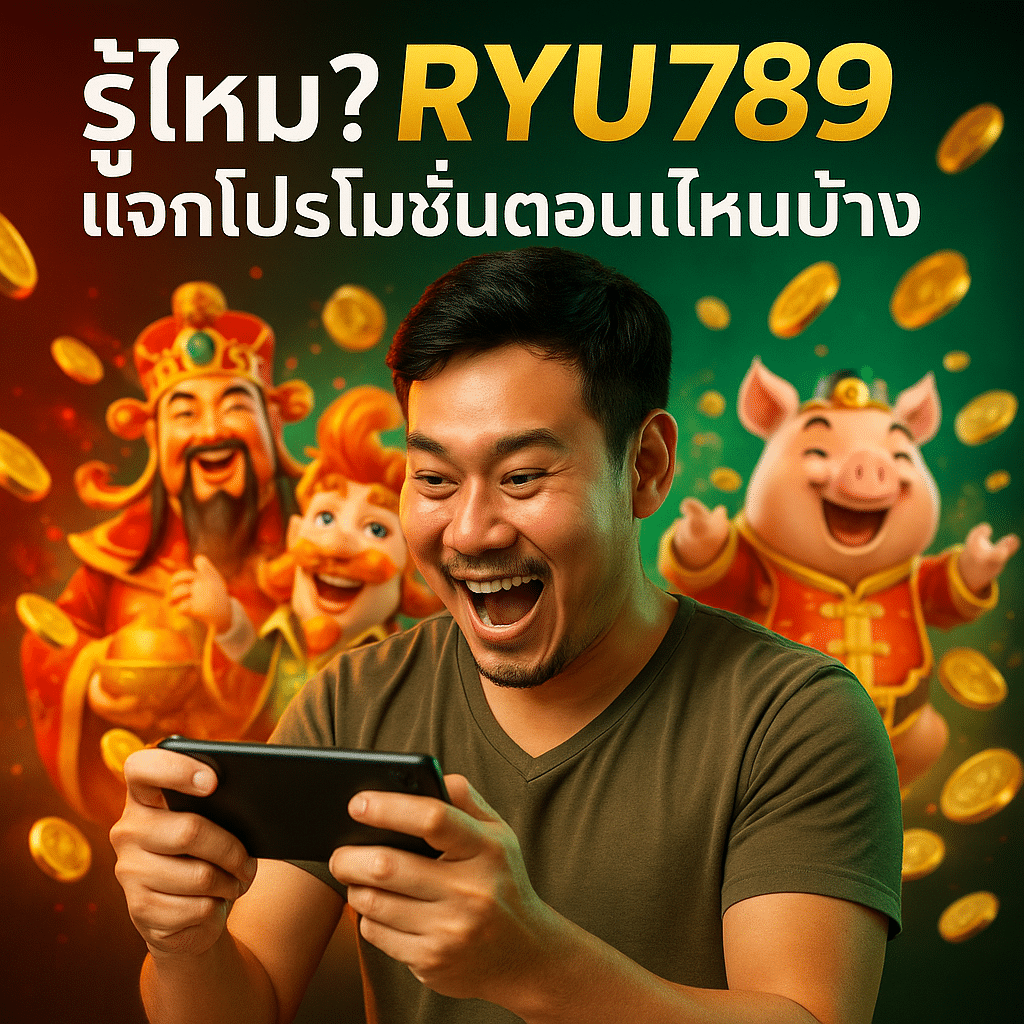 รู้ไหม? RYU789 แจกโปรโมชั่นตอนไหนบ้าง