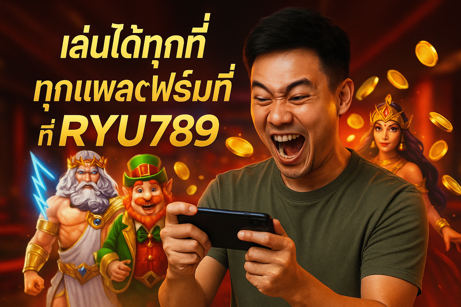 เล่นได้ทุกที่ ทุกแพลตฟอร์มที่ RYU789